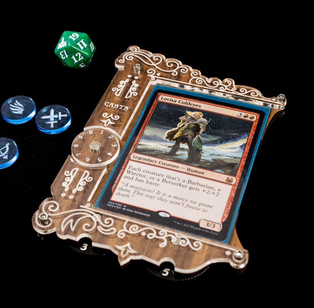 Commander EDH Command Zone Tray with Life Counter - MTG Magic The Gathering Compatible